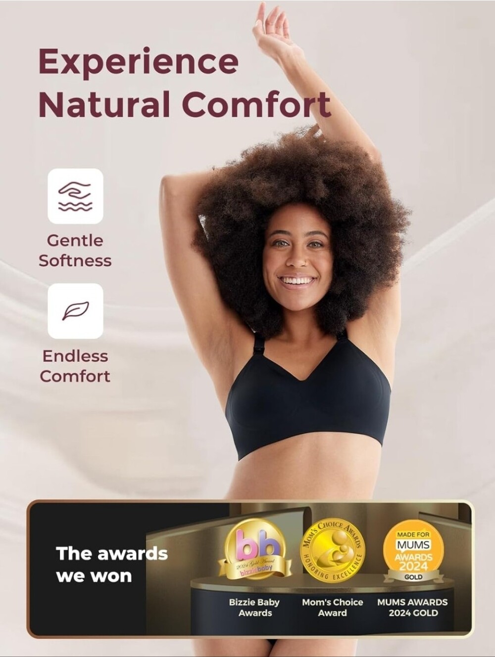Momcozy Nursing Bras Set Of 3 - Picture 2 of 3